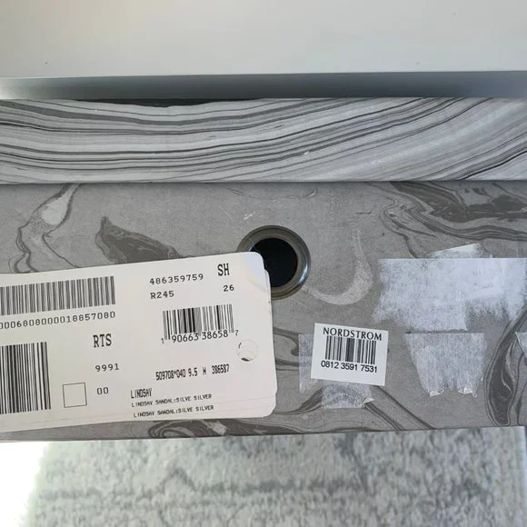 š„ Jeffrey Campbell Shiny Silver Block Heels - Picture 10 of 10